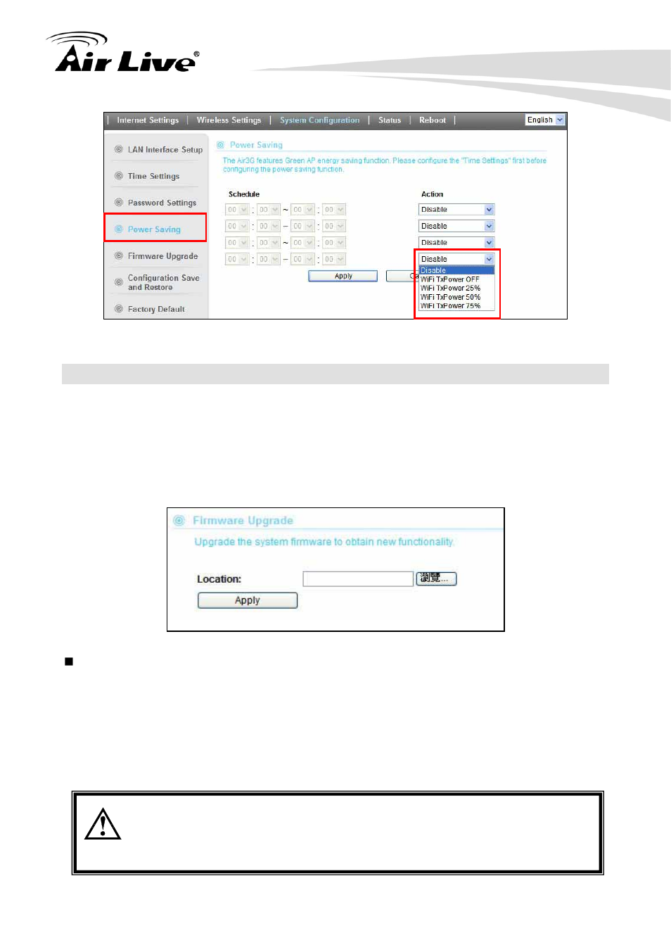 6 firmware upgrade | AirLive Air3G User Manual | Page 62 / 111