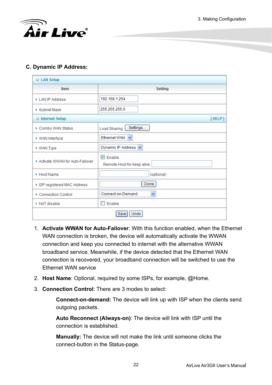 AirLive Air3GII User Manual | Page 26 / 75