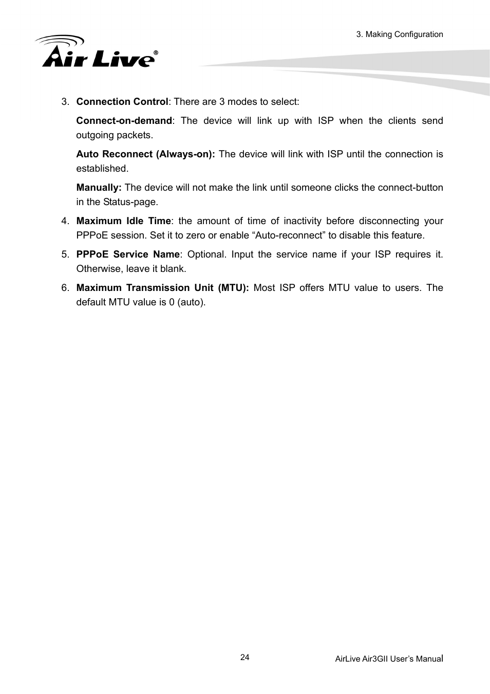 AirLive Air3GII User Manual | Page 28 / 75