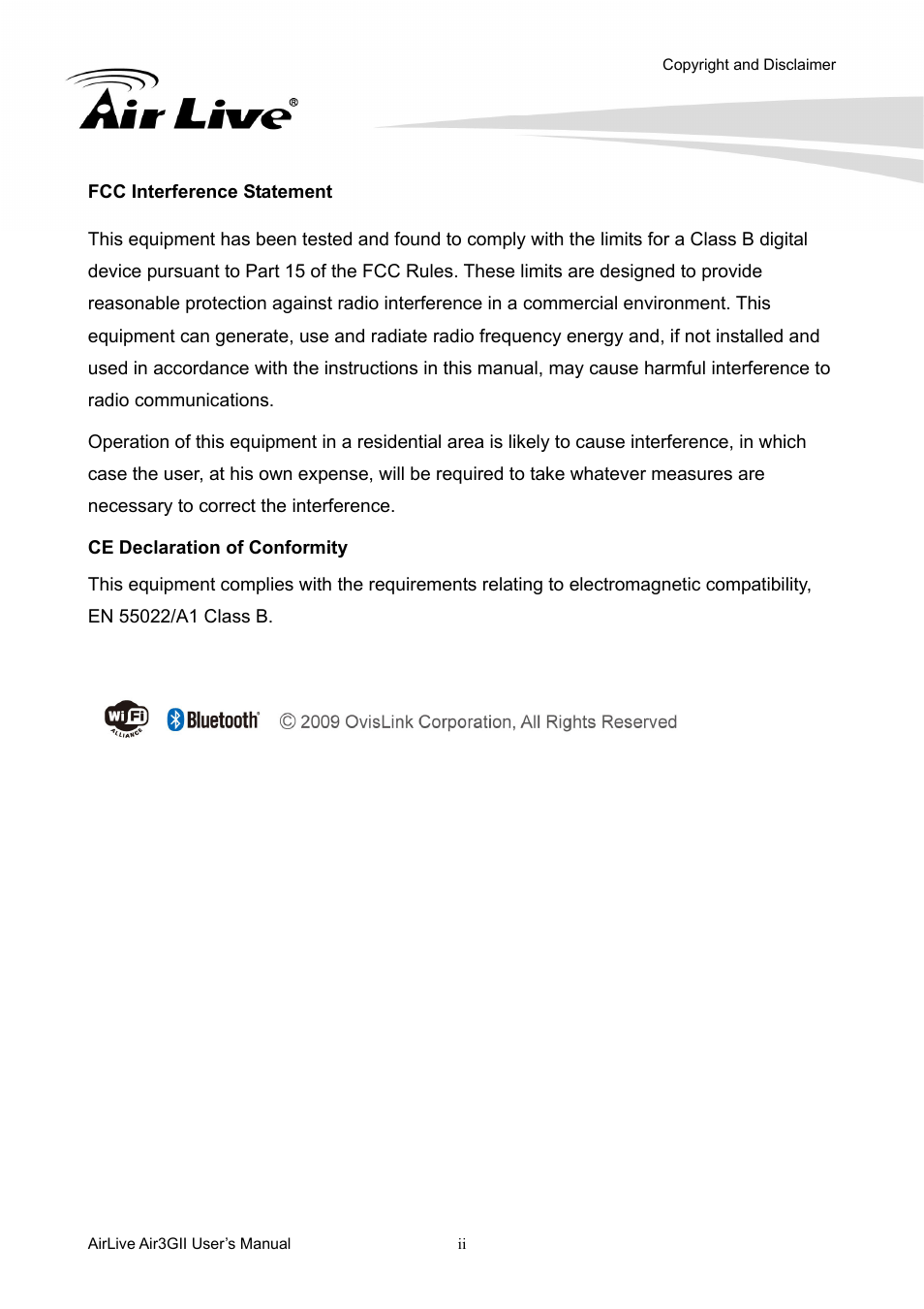 AirLive Air3GII User Manual | Page 3 / 75