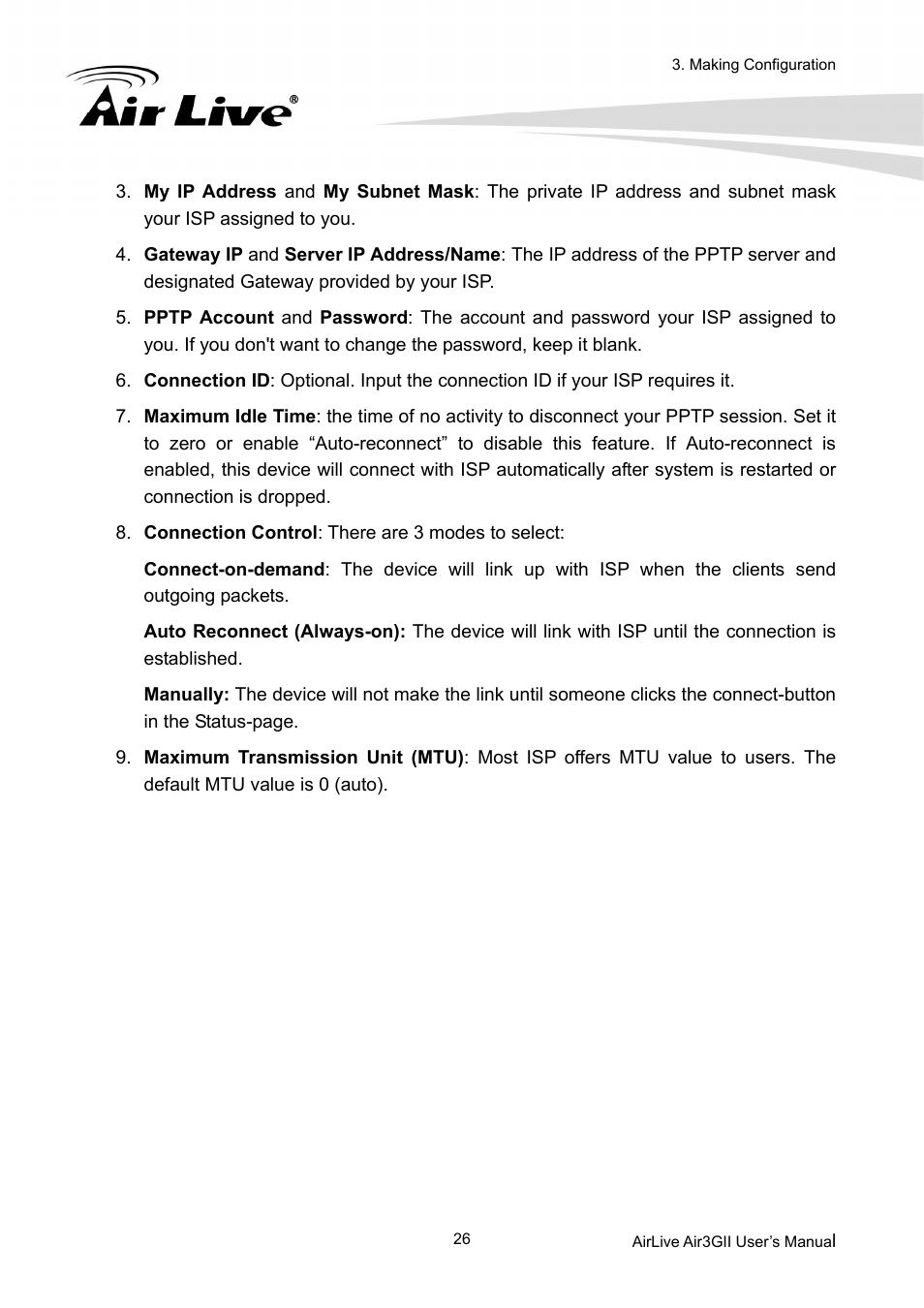 AirLive Air3GII User Manual | Page 30 / 75