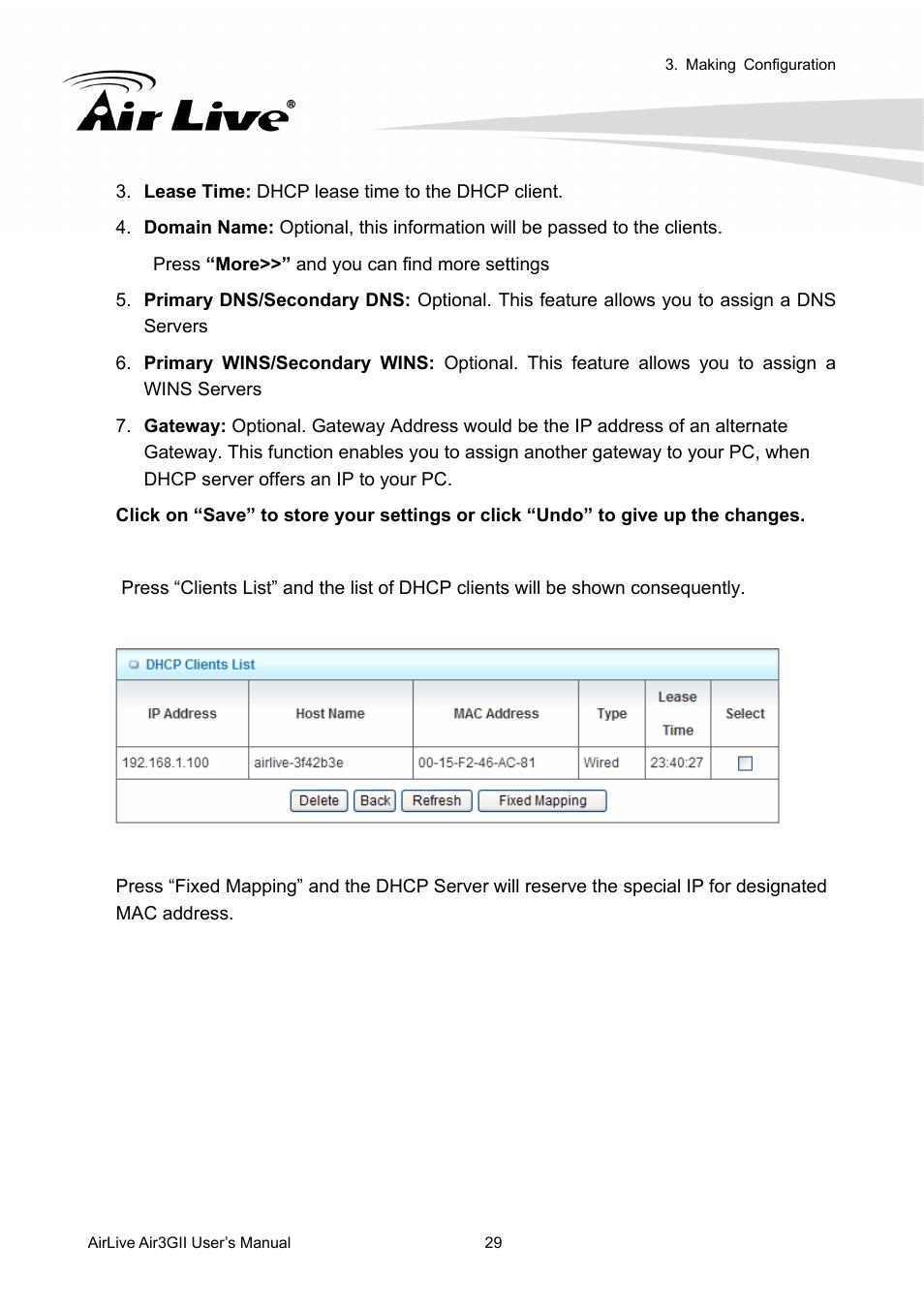 AirLive Air3GII User Manual | Page 33 / 75