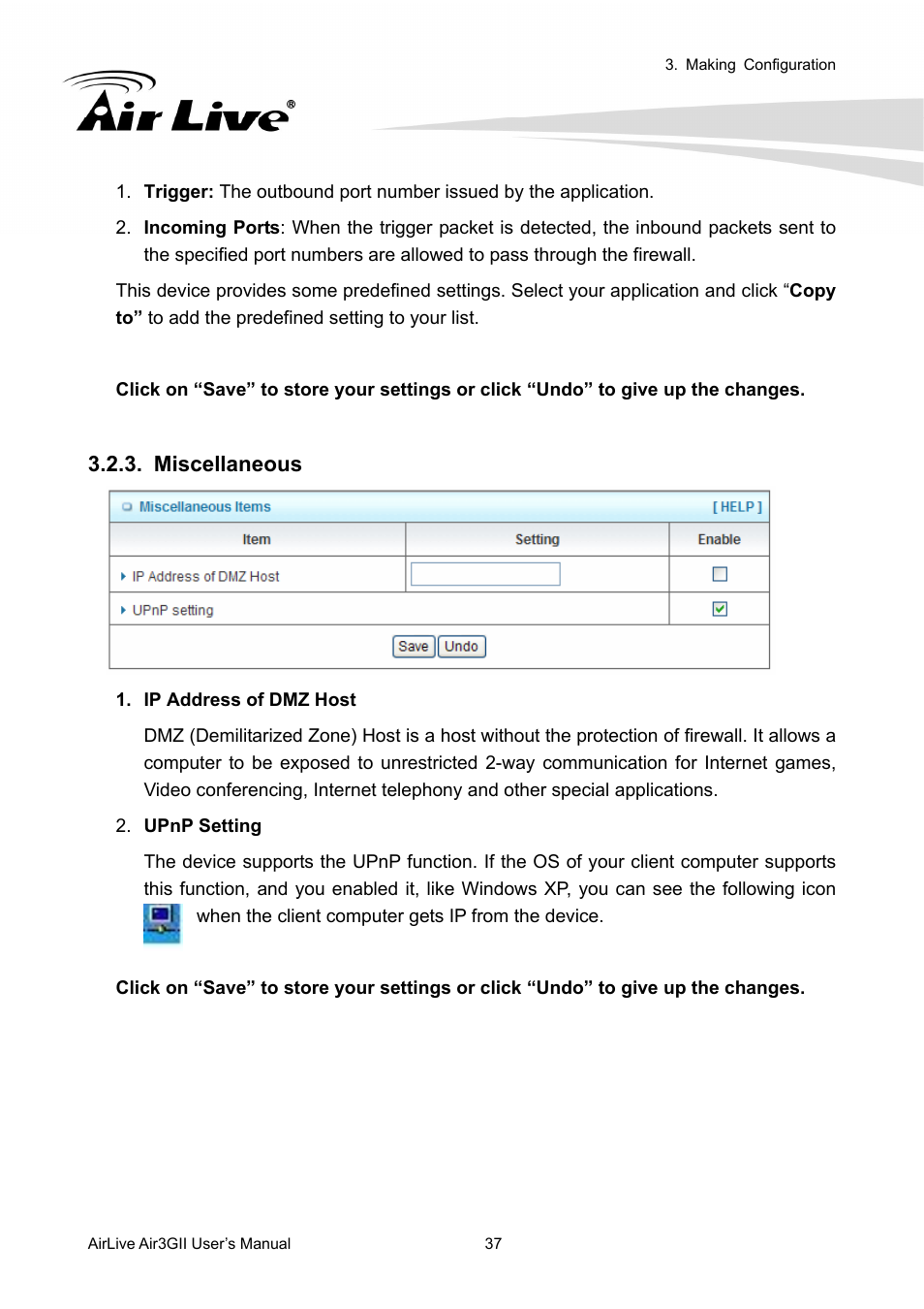 Miscellaneous | AirLive Air3GII User Manual | Page 41 / 75