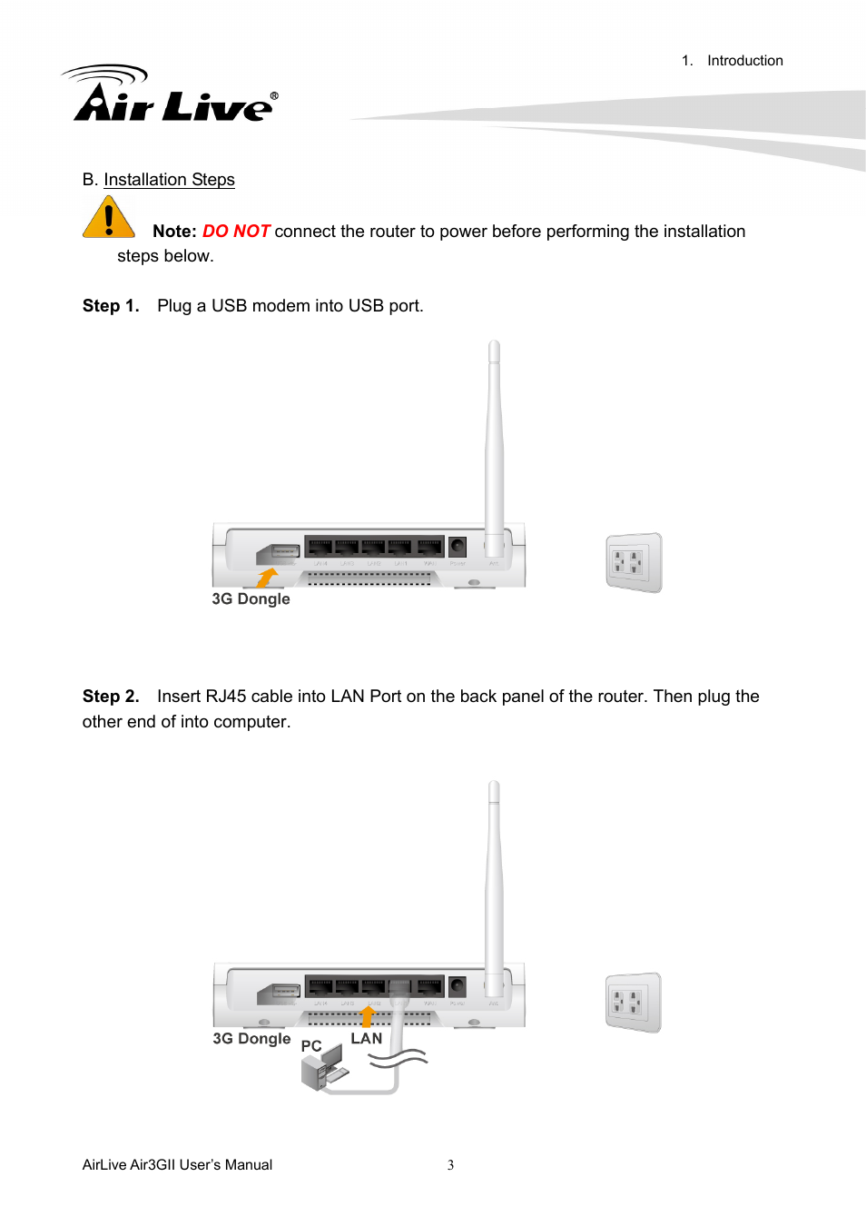 AirLive Air3GII User Manual | Page 7 / 75