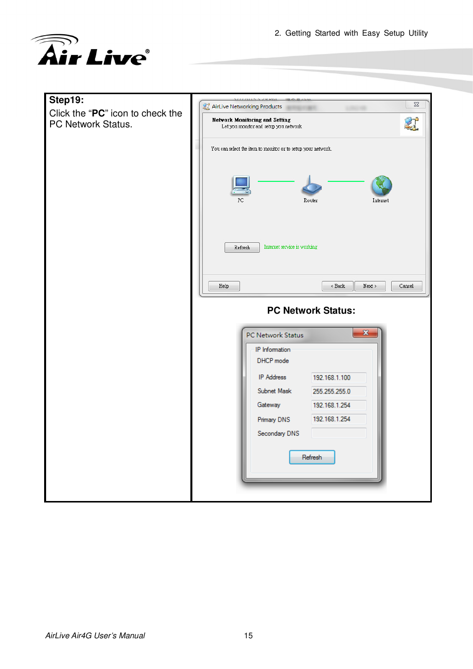 AirLive Air4G User Manual | Page 20 / 87