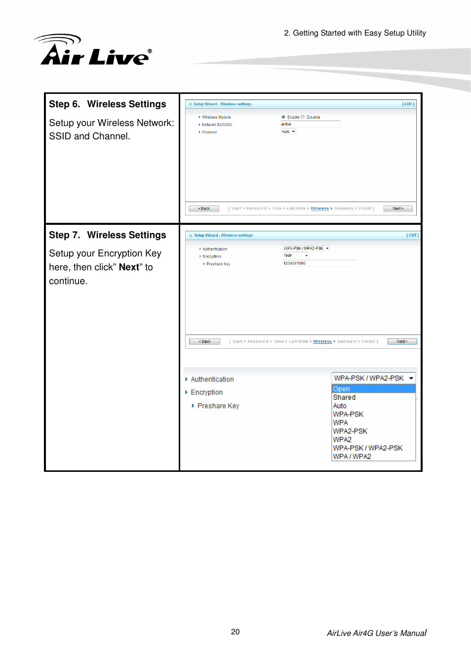 AirLive Air4G User Manual | Page 25 / 87