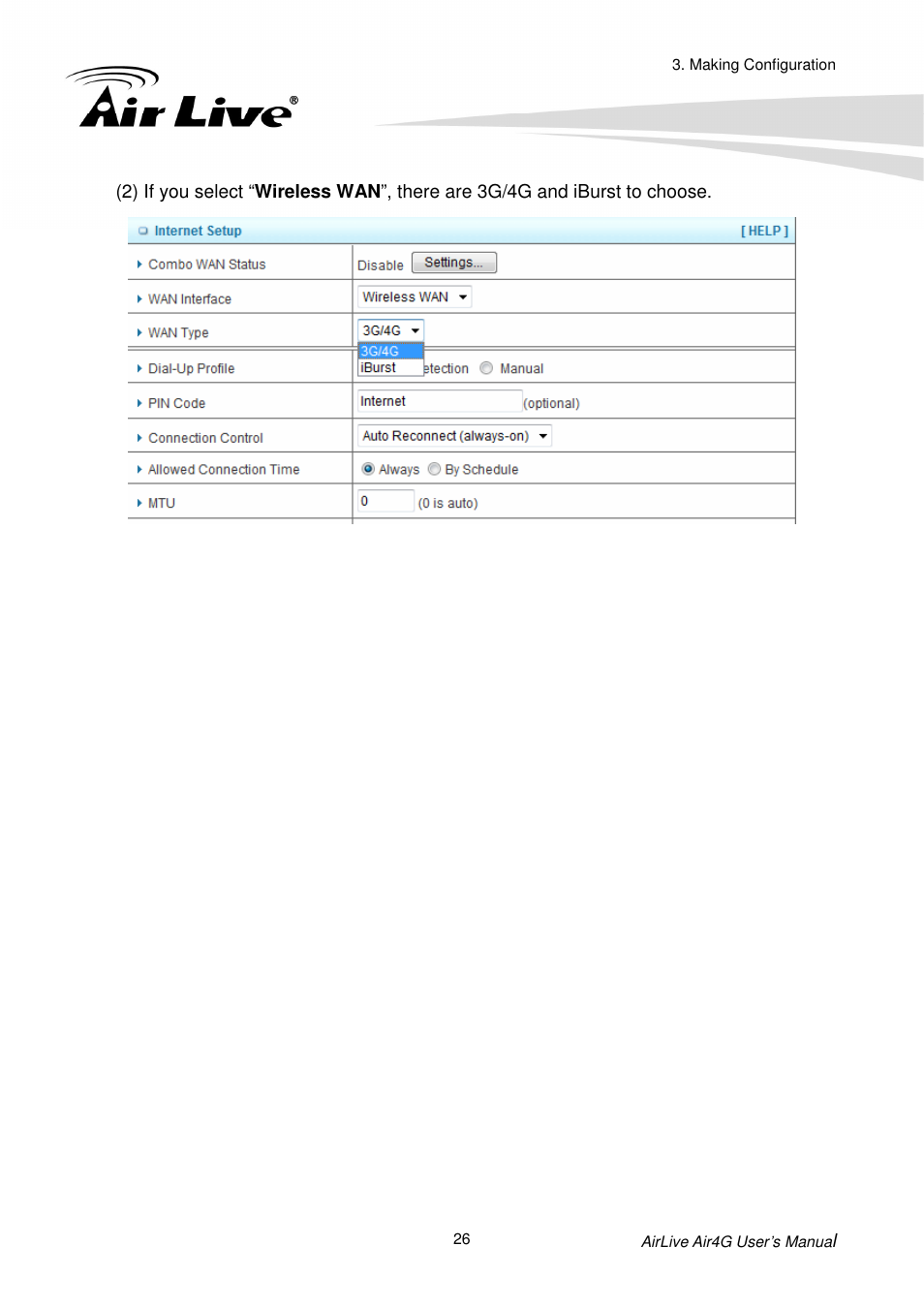 AirLive Air4G User Manual | Page 31 / 87