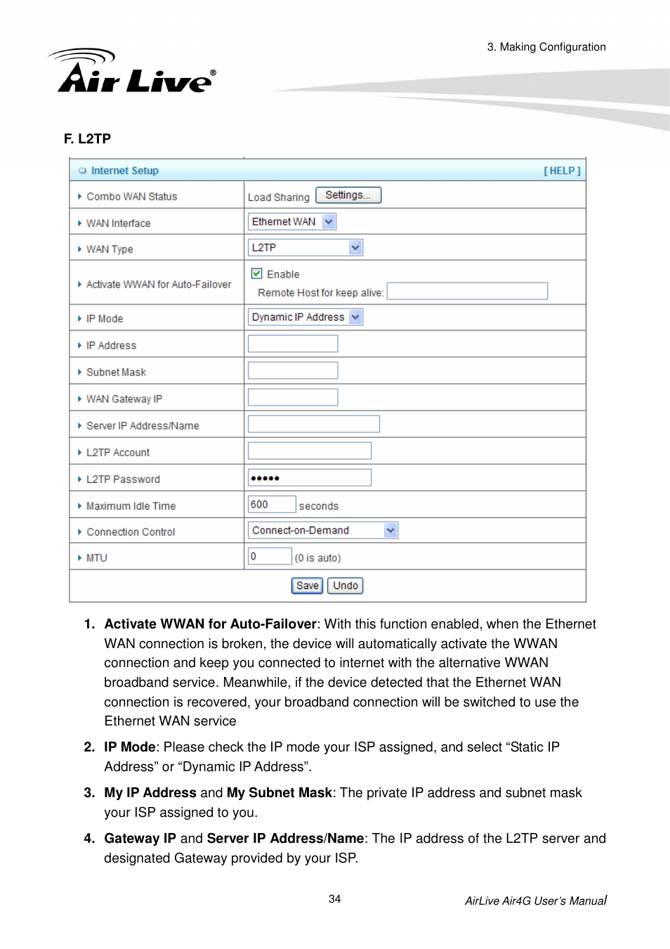 AirLive Air4G User Manual | Page 39 / 87