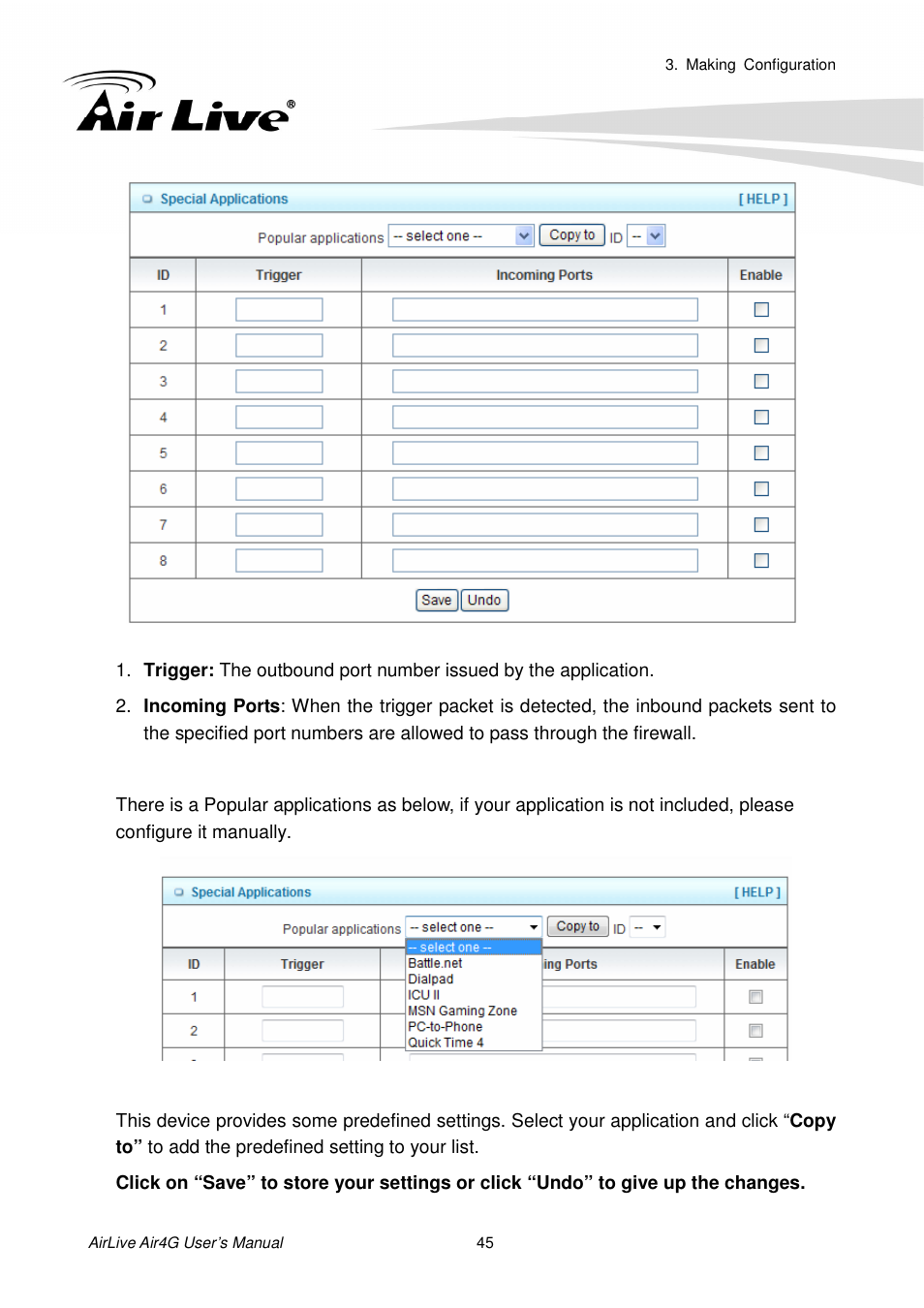 AirLive Air4G User Manual | Page 50 / 87