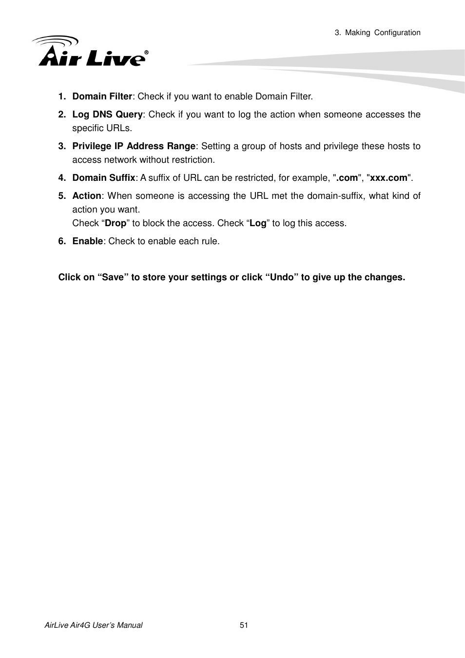 AirLive Air4G User Manual | Page 56 / 87