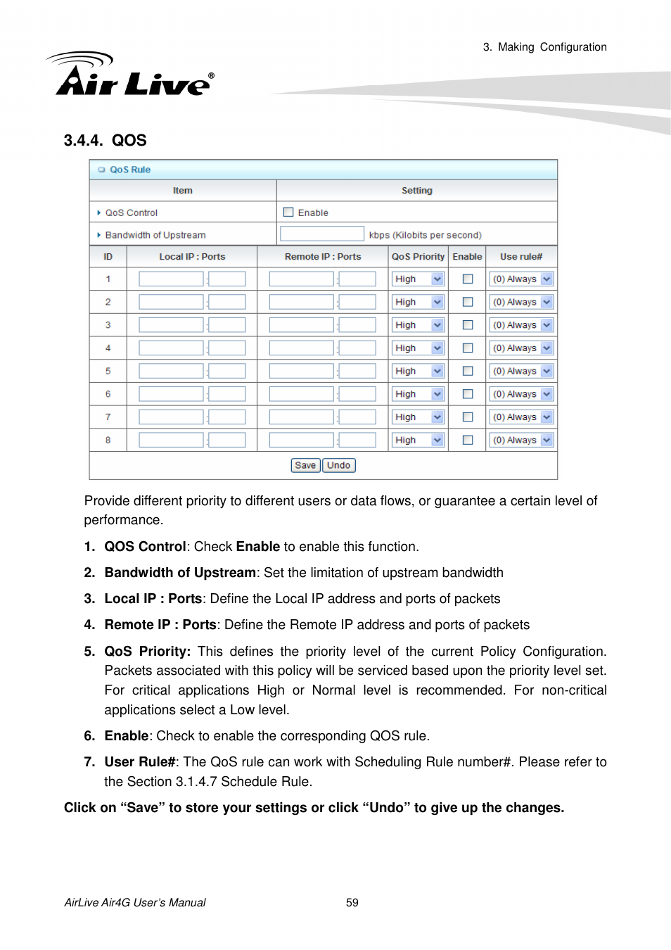 AirLive Air4G User Manual | Page 64 / 87