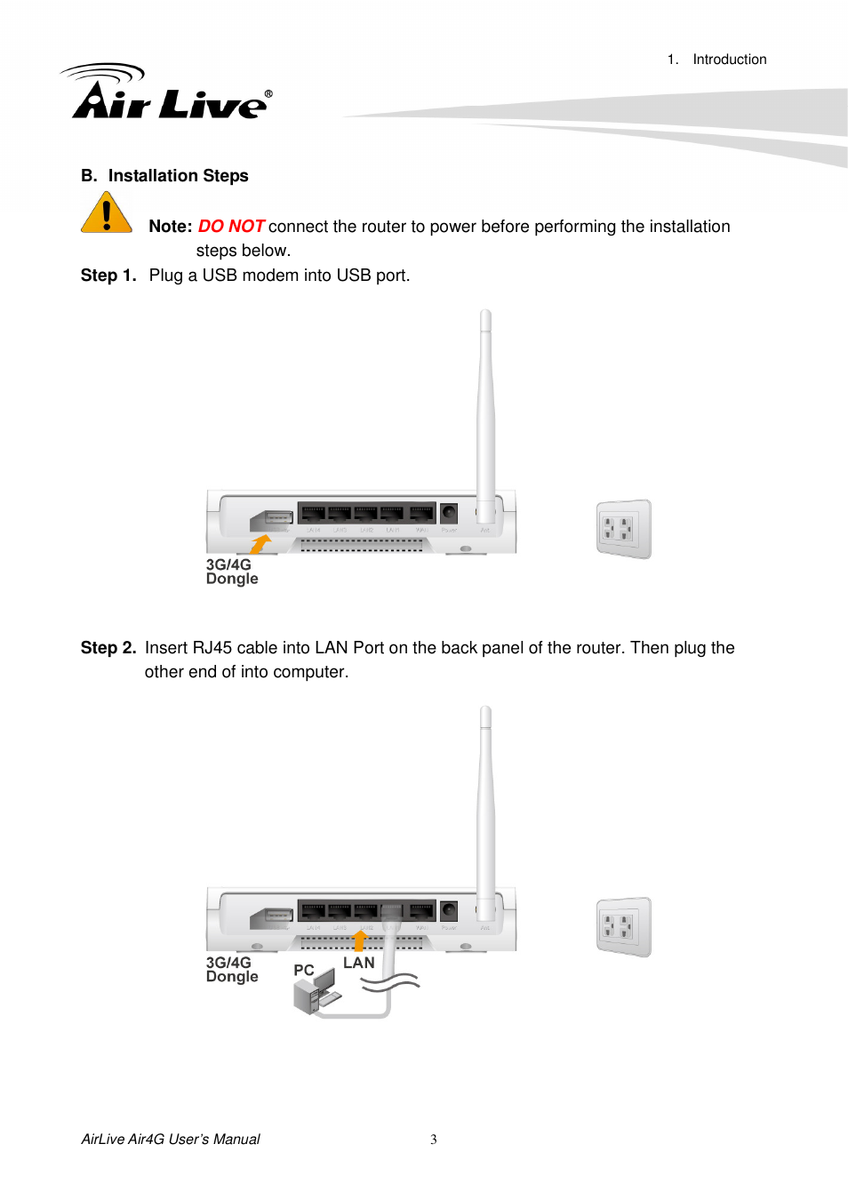 AirLive Air4G User Manual | Page 8 / 87