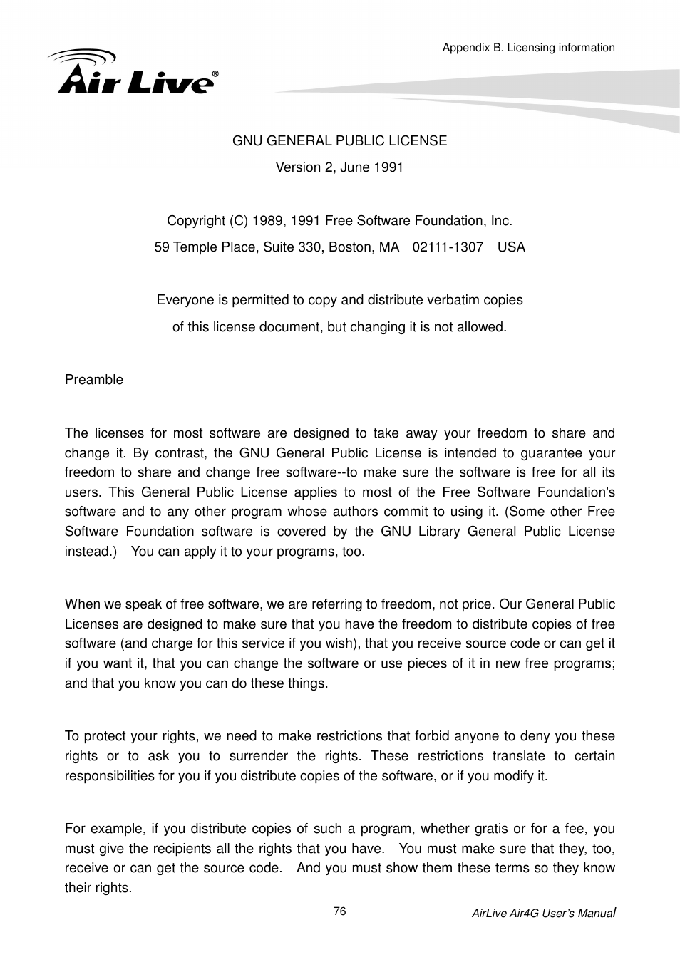 AirLive Air4G User Manual | Page 81 / 87