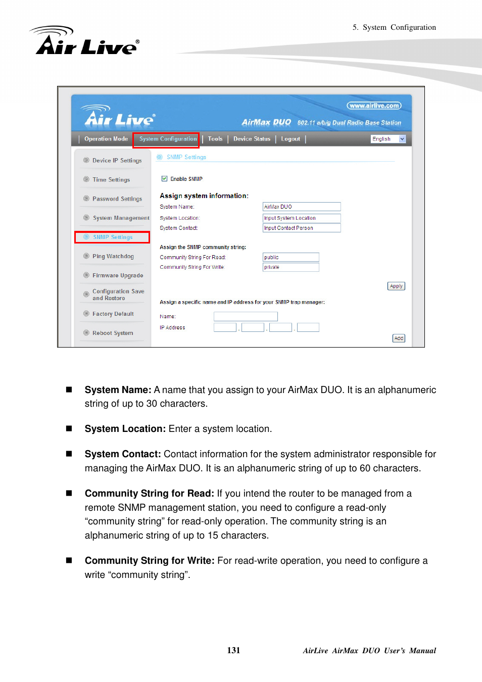 AirLive AirMax DUO User Manual | Page 139 / 208