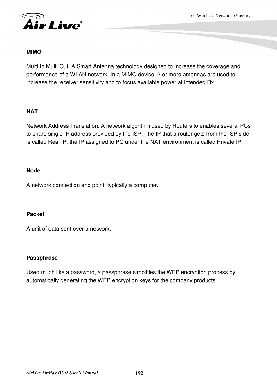 AirLive AirMax DUO User Manual | Page 200 / 208
