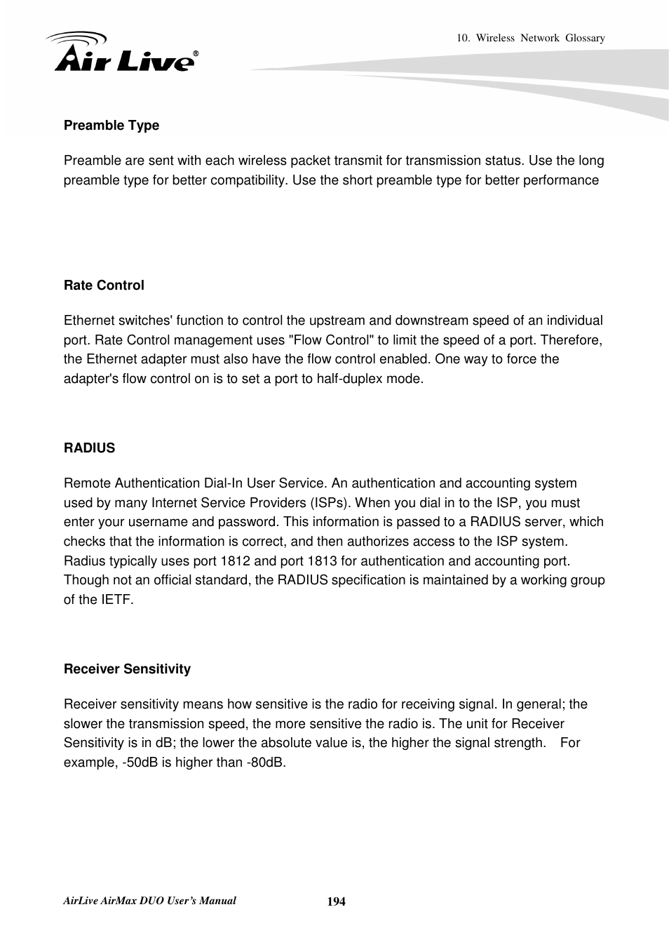 AirLive AirMax DUO User Manual | Page 202 / 208