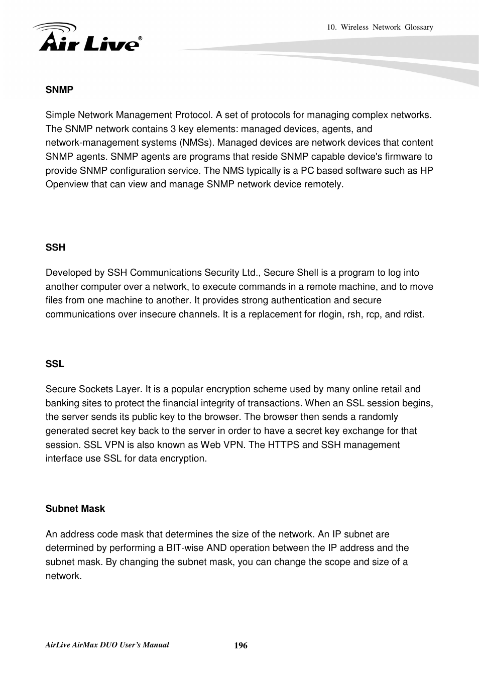 AirLive AirMax DUO User Manual | Page 204 / 208