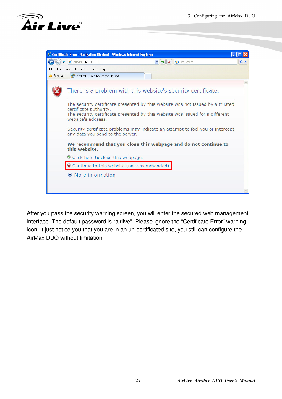 AirLive AirMax DUO User Manual | Page 35 / 208