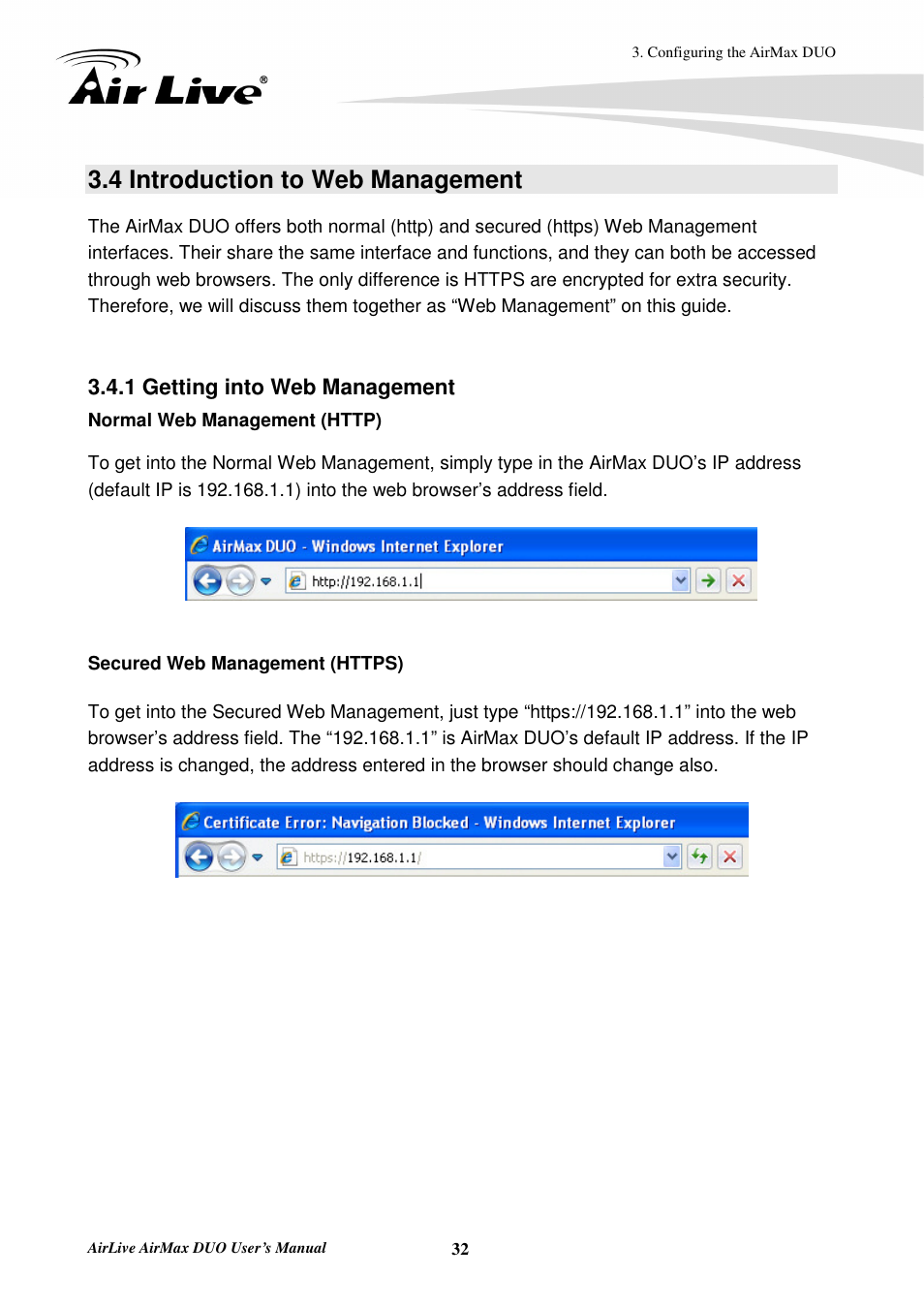 4 introduction to web management, 1 getting into web management | AirLive AirMax DUO User Manual | Page 40 / 208