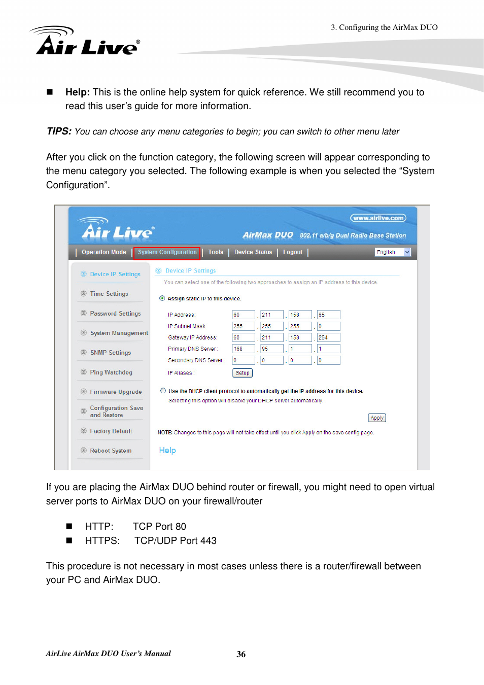 AirLive AirMax DUO User Manual | Page 44 / 208