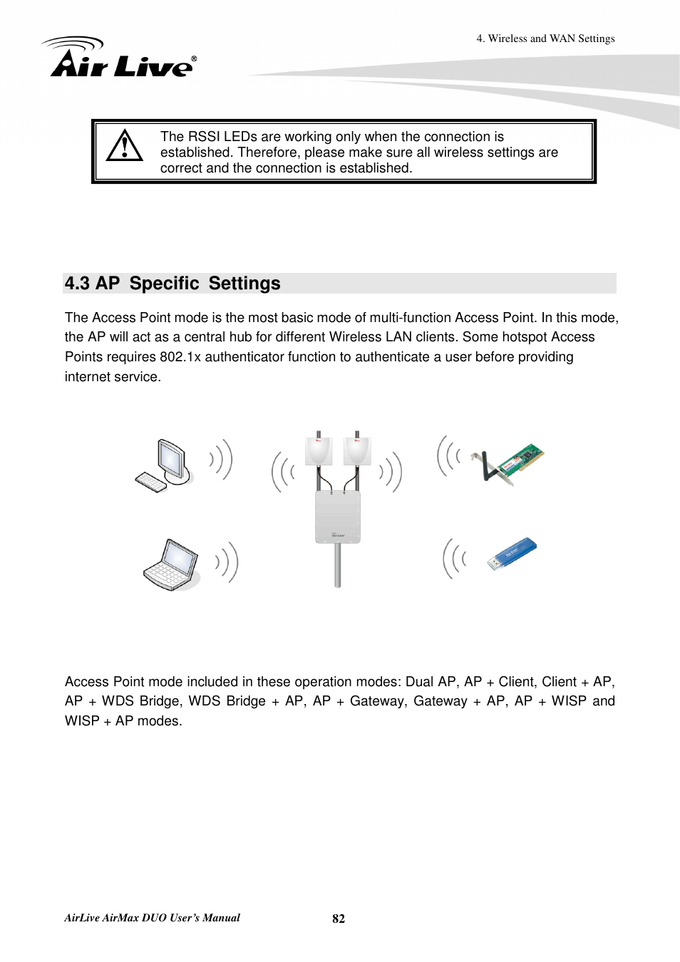 3 ap specific settings | AirLive AirMax DUO User Manual | Page 90 / 208