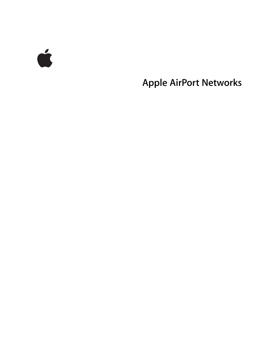 Apple AirPort Networks User Manual | 72 pages