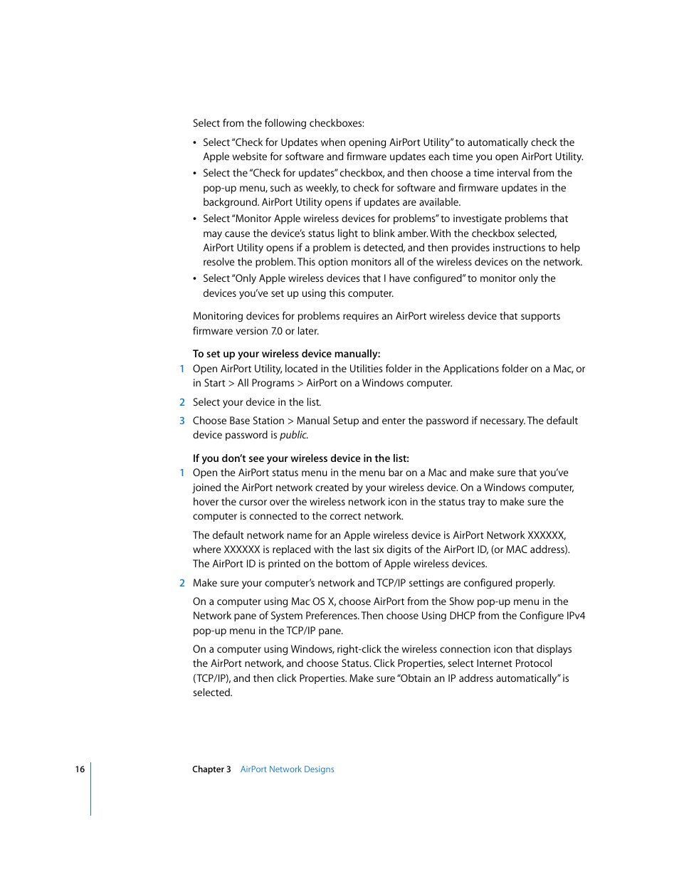 Apple AirPort Networks User Manual | Page 16 / 72