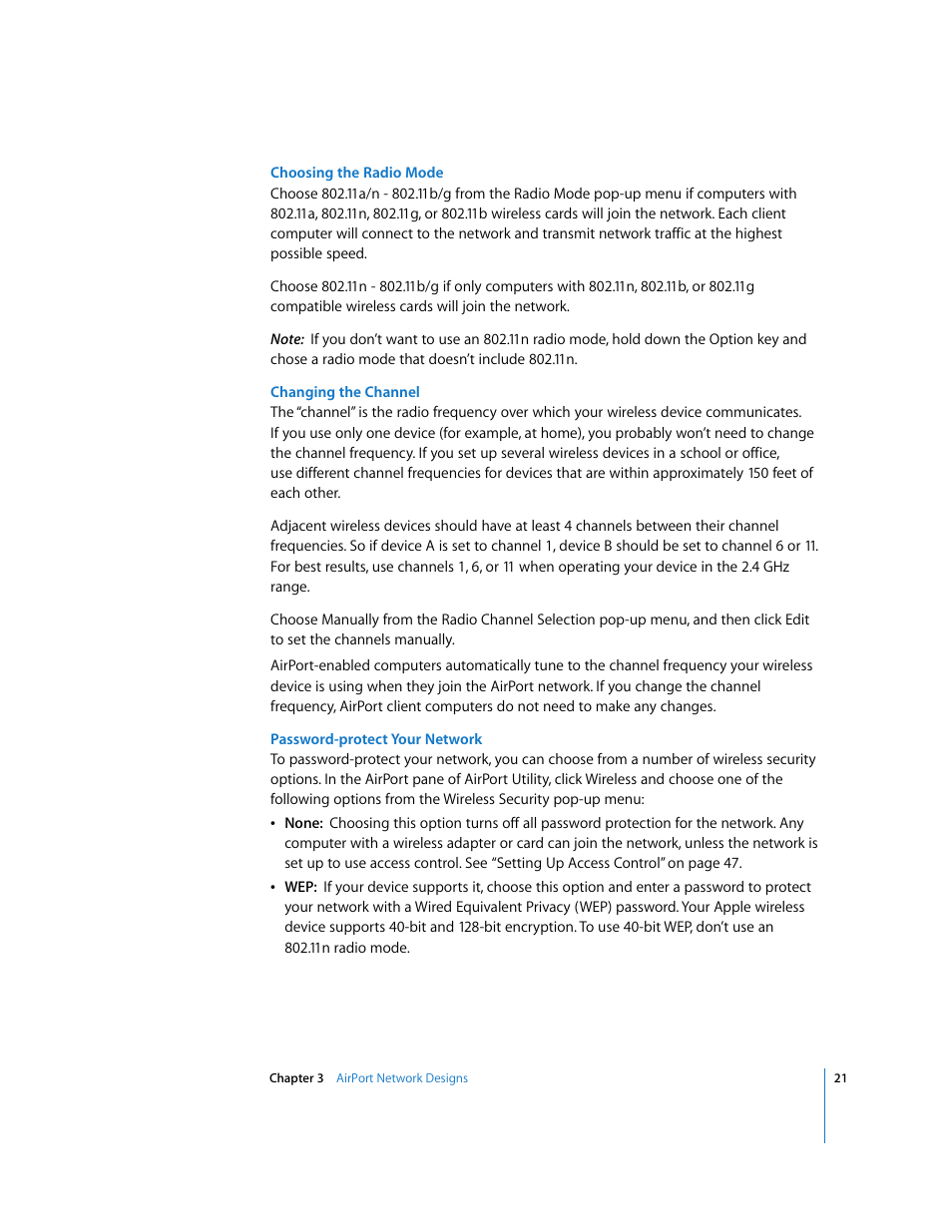 Apple AirPort Networks User Manual | Page 21 / 72