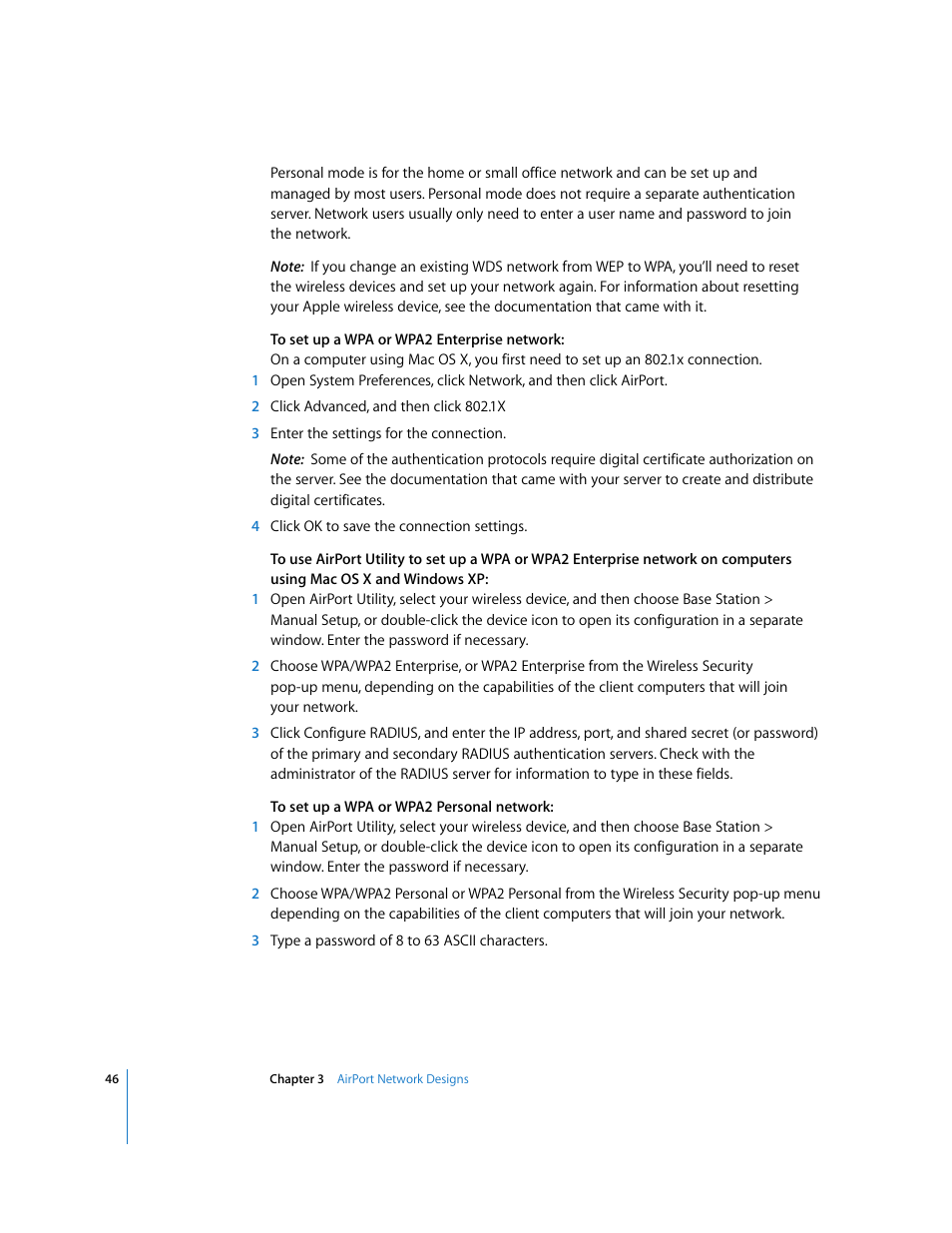 Apple AirPort Networks User Manual | Page 46 / 72