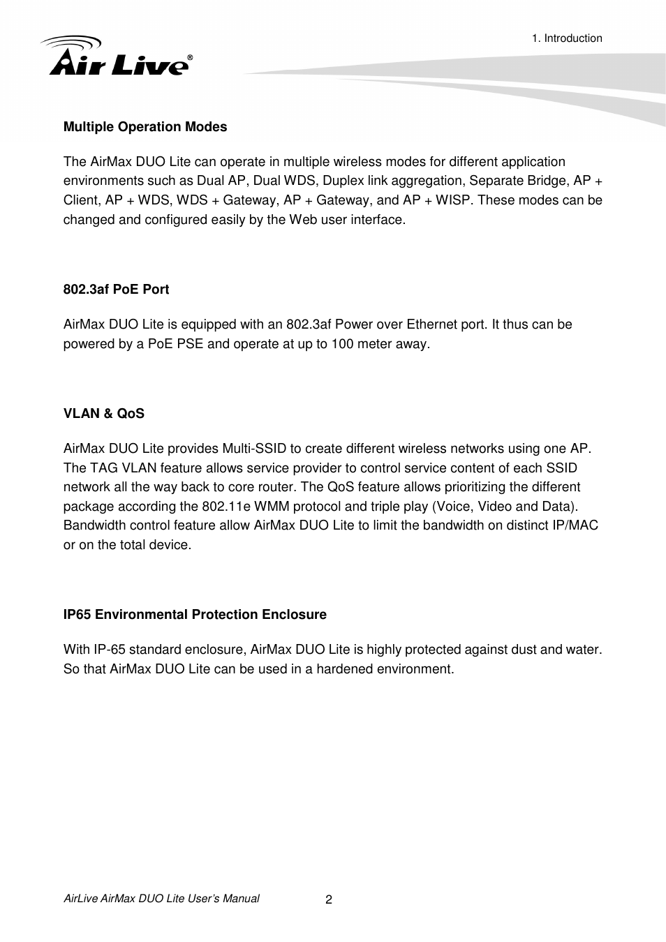 AirLive AirMax DUO Lite User Manual | Page 10 / 207
