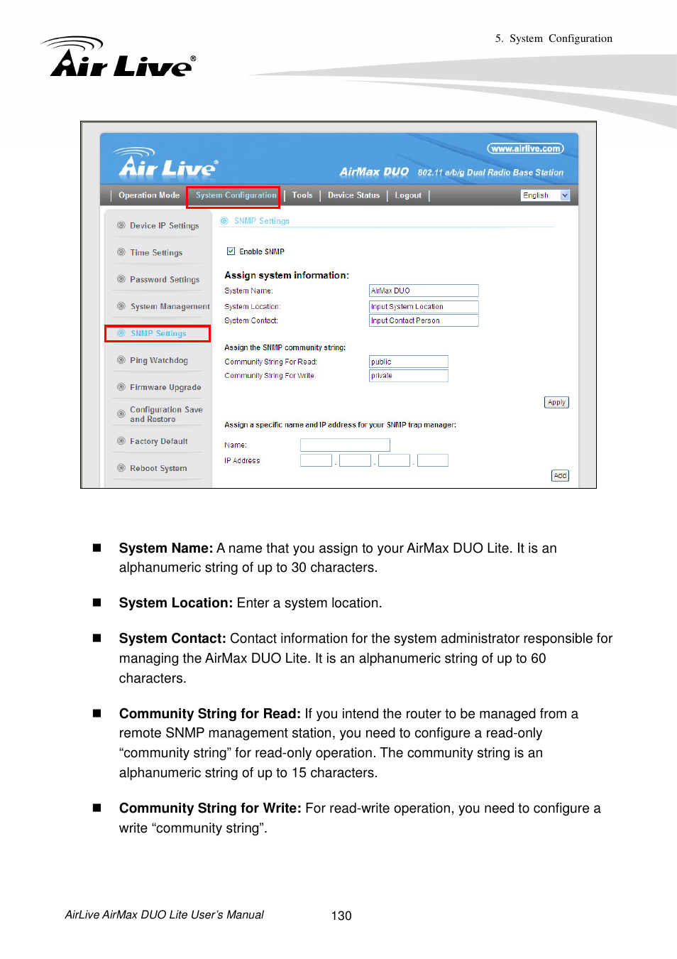 AirLive AirMax DUO Lite User Manual | Page 138 / 207