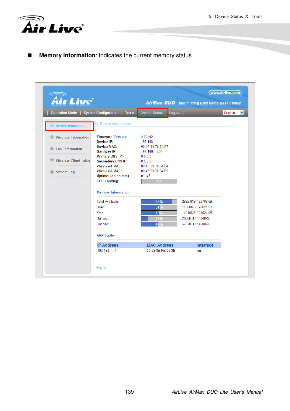 AirLive AirMax DUO Lite User Manual | Page 147 / 207