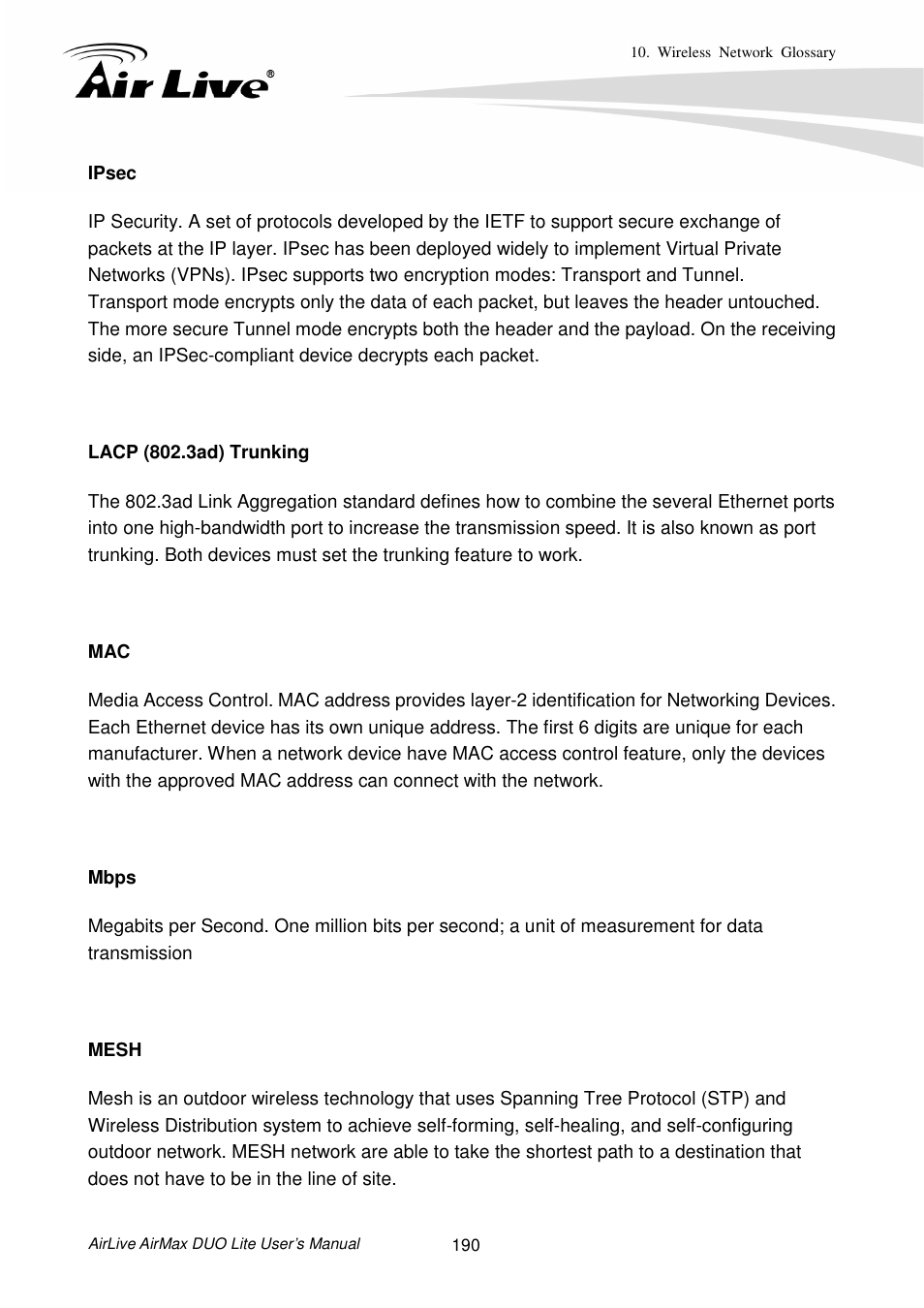 AirLive AirMax DUO Lite User Manual | Page 198 / 207