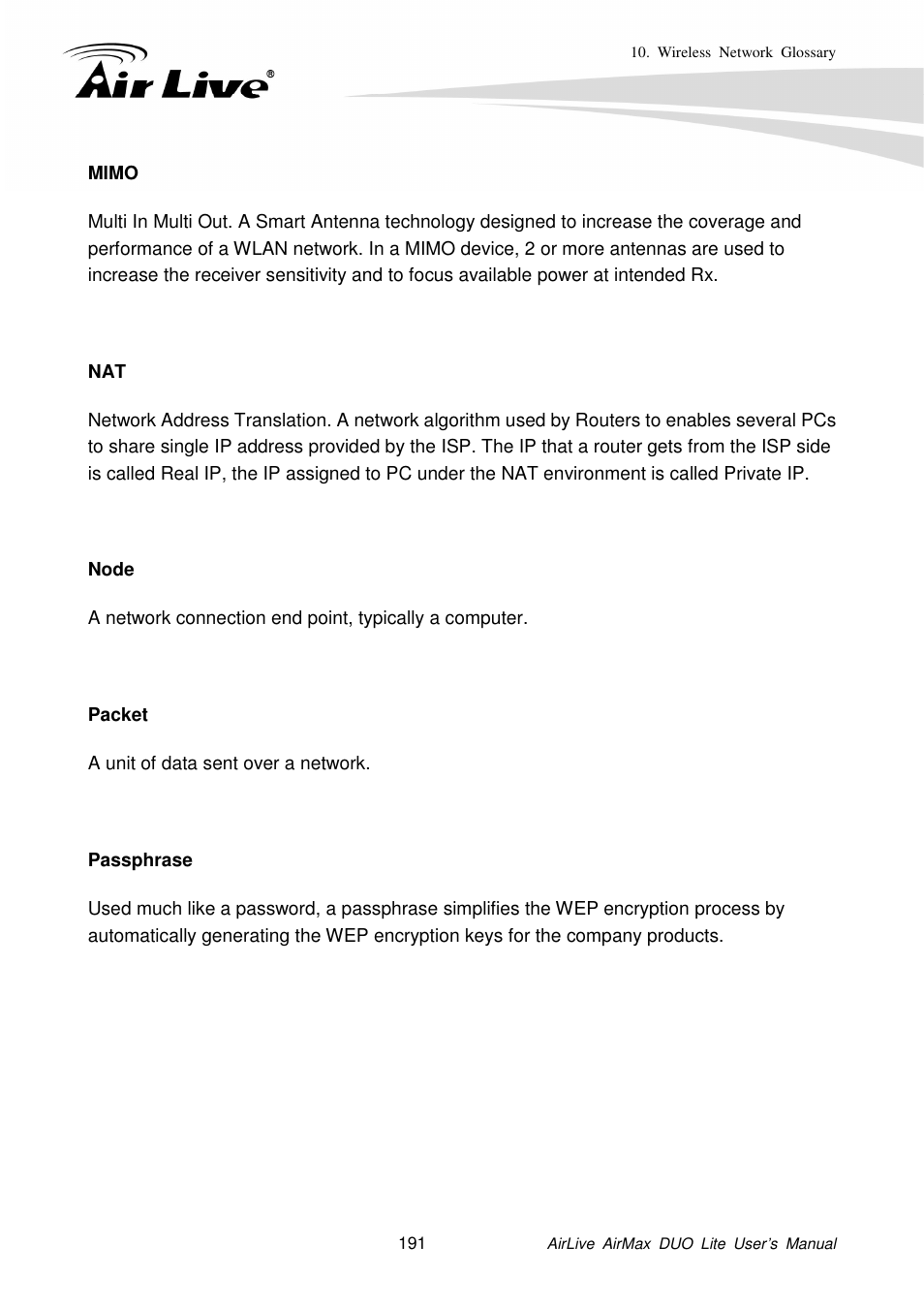AirLive AirMax DUO Lite User Manual | Page 199 / 207