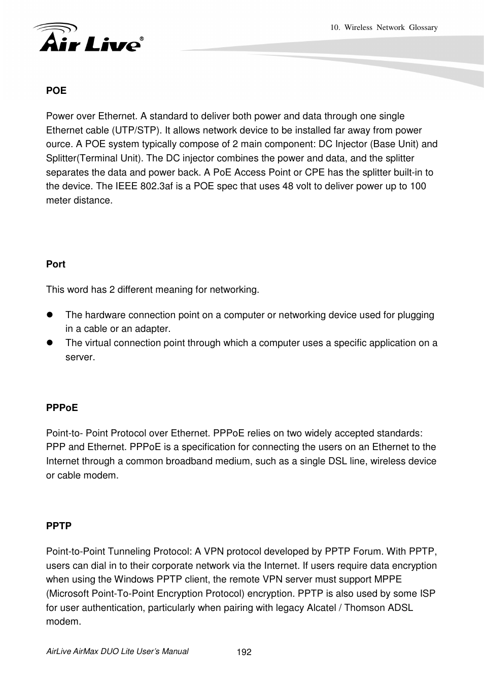 AirLive AirMax DUO Lite User Manual | Page 200 / 207