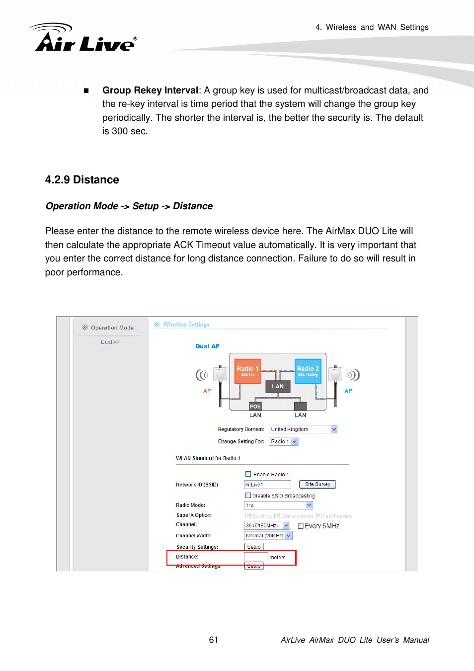 9 distance | AirLive AirMax DUO Lite User Manual | Page 69 / 207