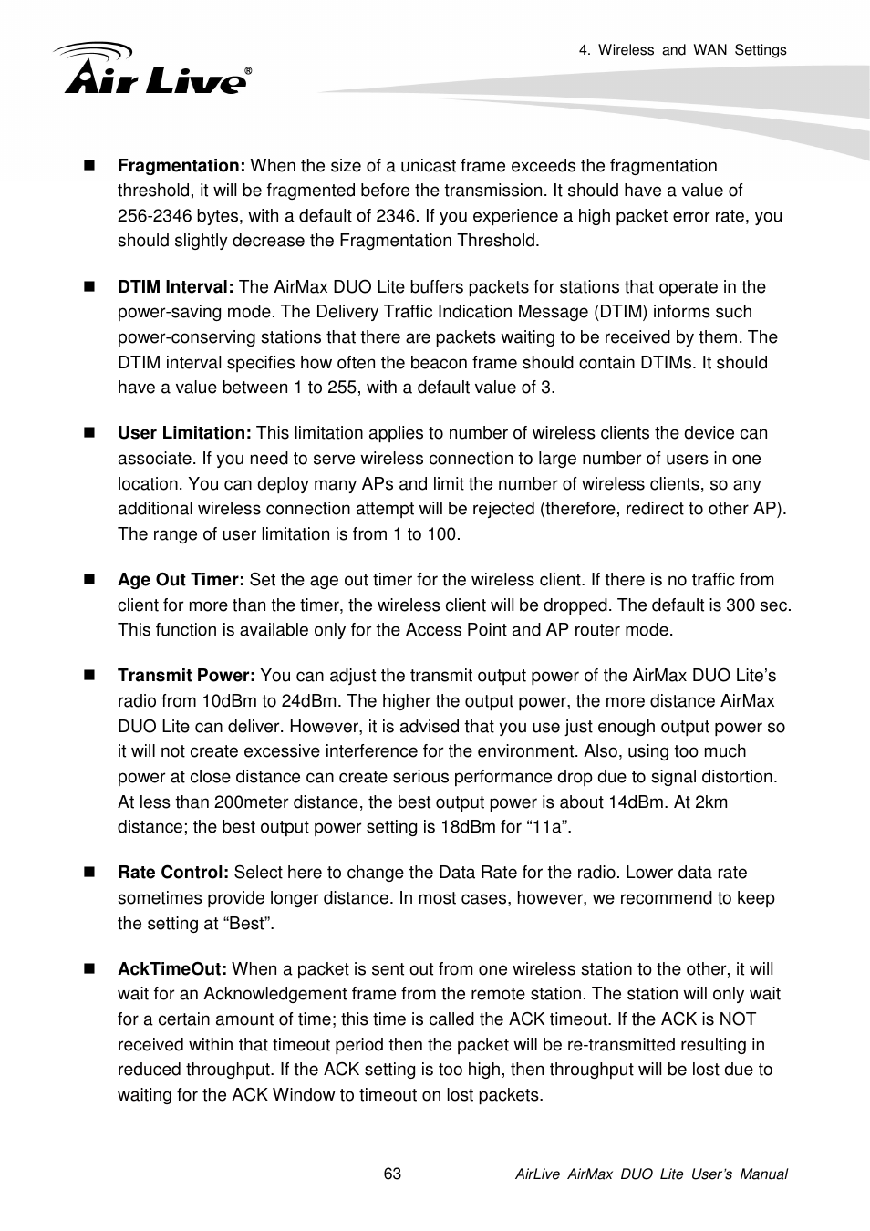 AirLive AirMax DUO Lite User Manual | Page 71 / 207