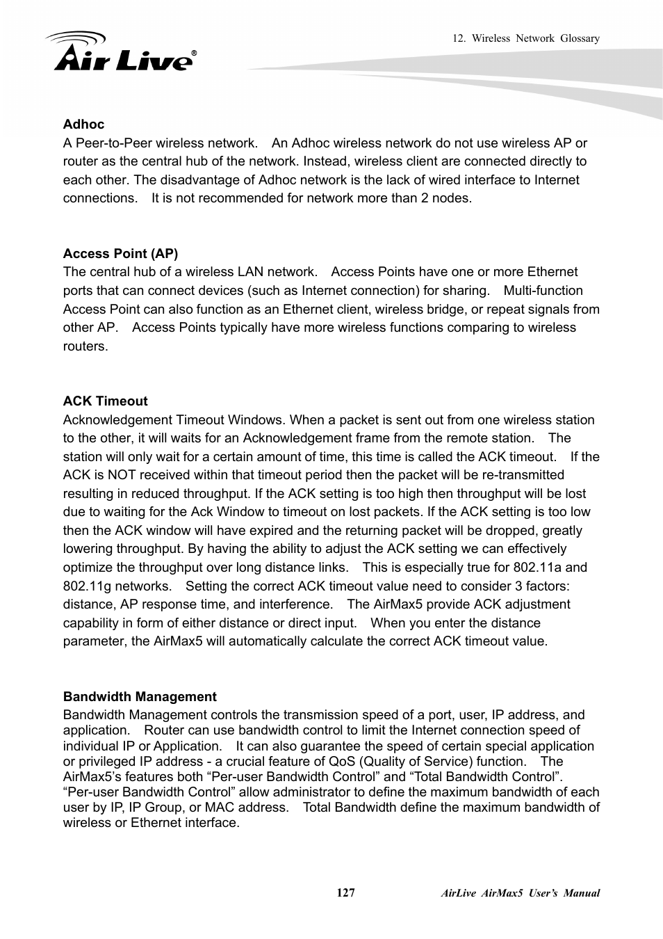 AirLive AirMax5 User Manual | Page 134 / 146