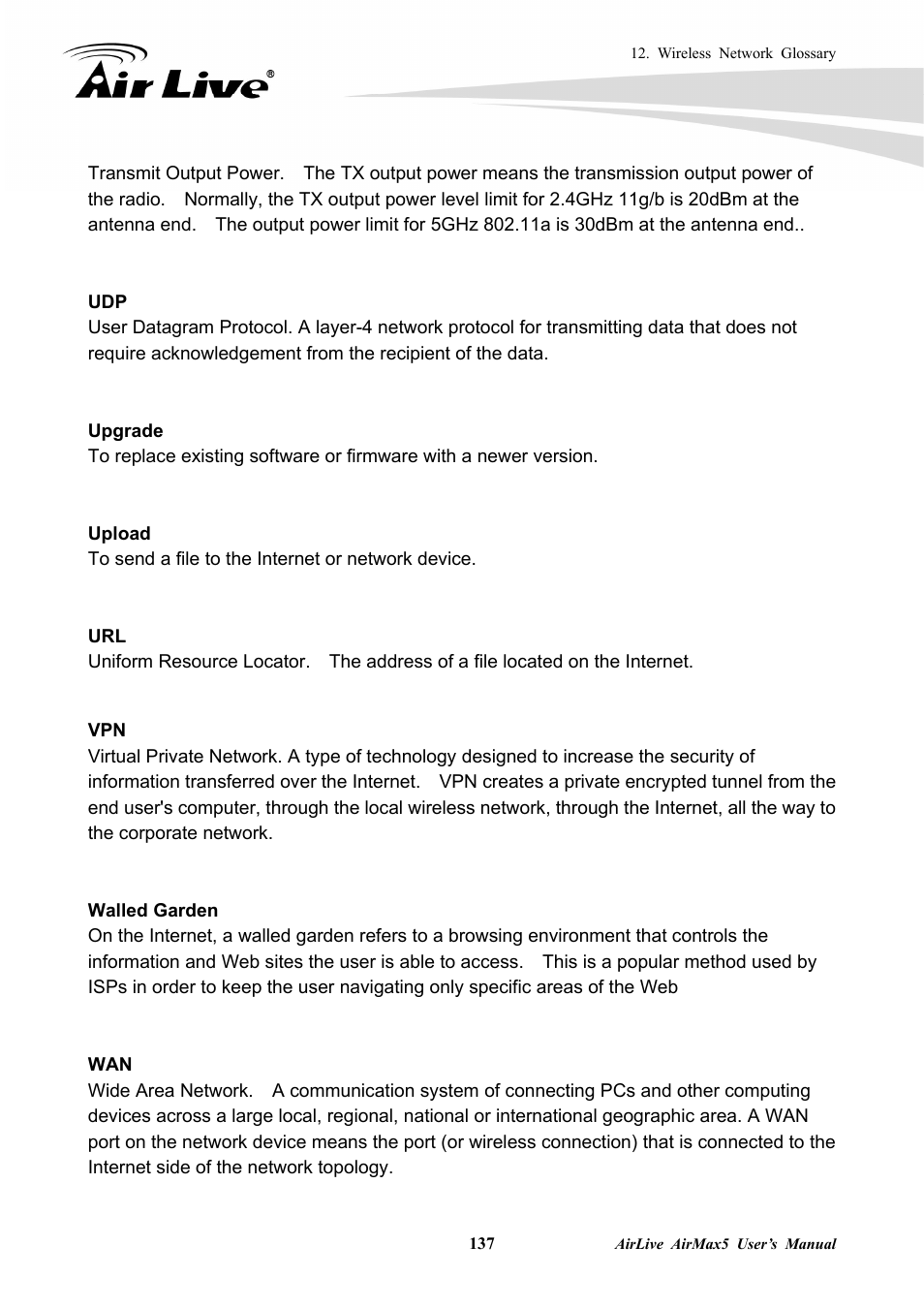AirLive AirMax5 User Manual | Page 144 / 146