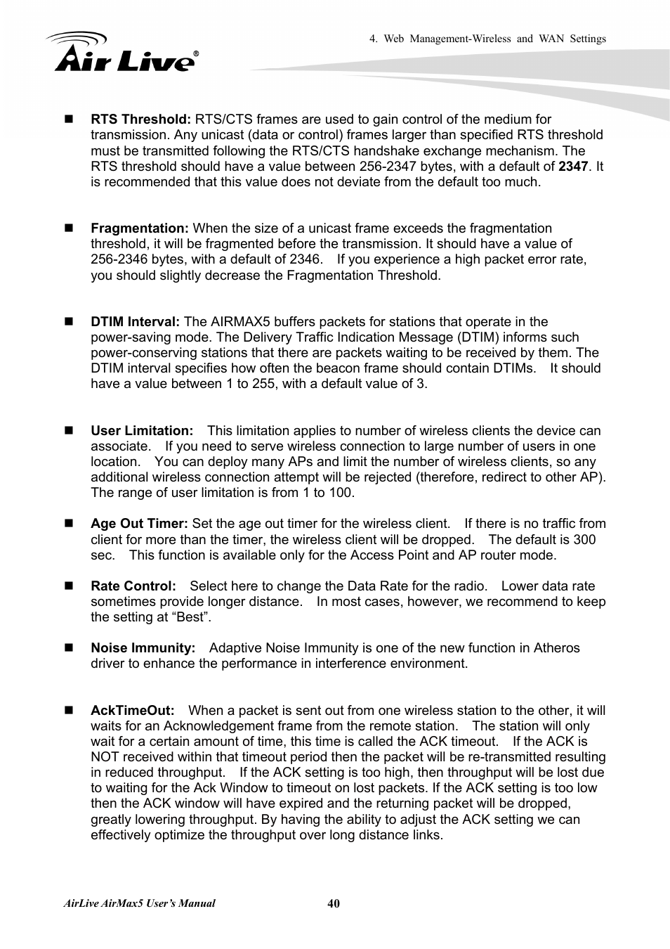 AirLive AirMax5 User Manual | Page 47 / 146