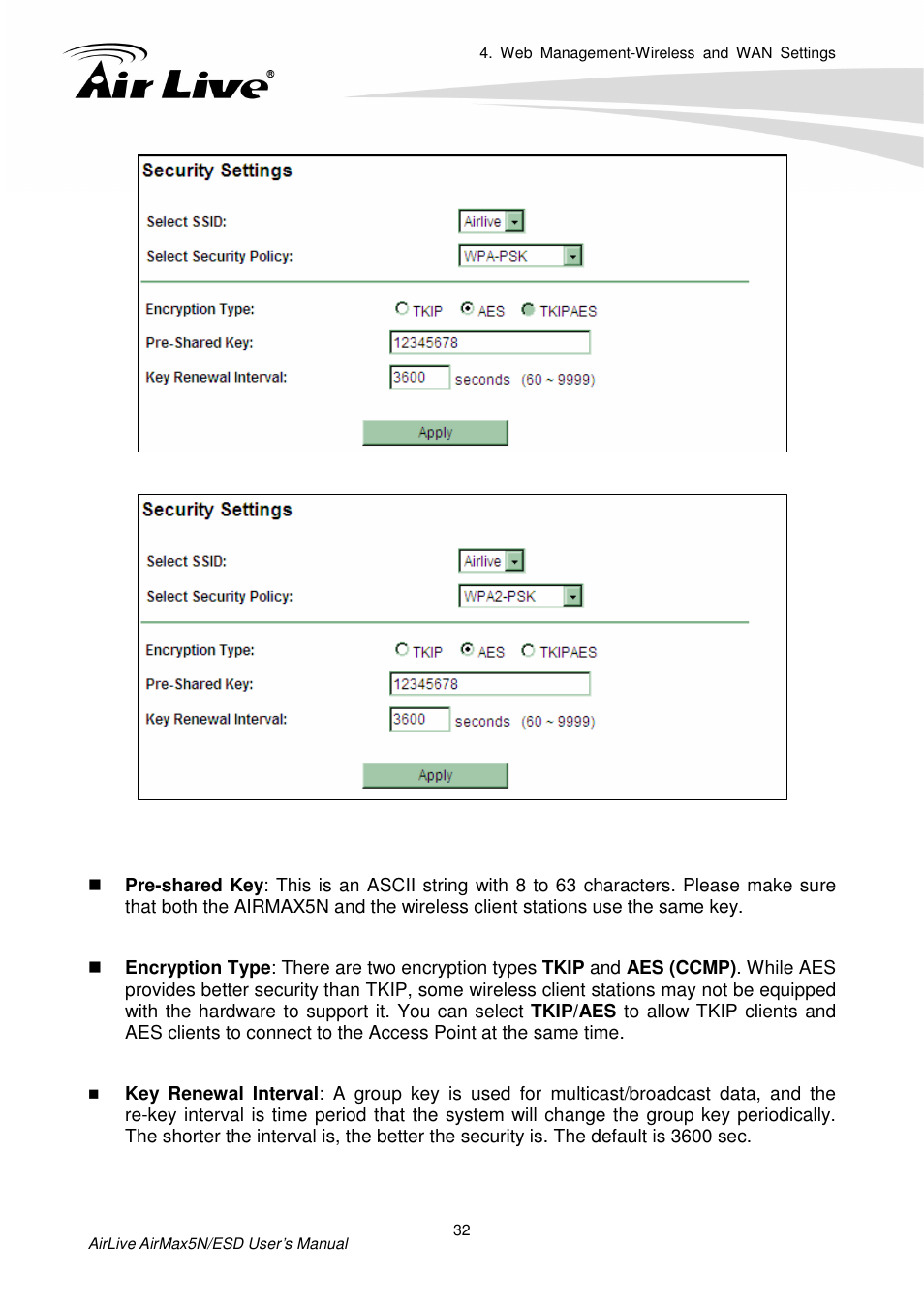 AirLive AirMax5N-ESD User Manual | Page 38 / 93