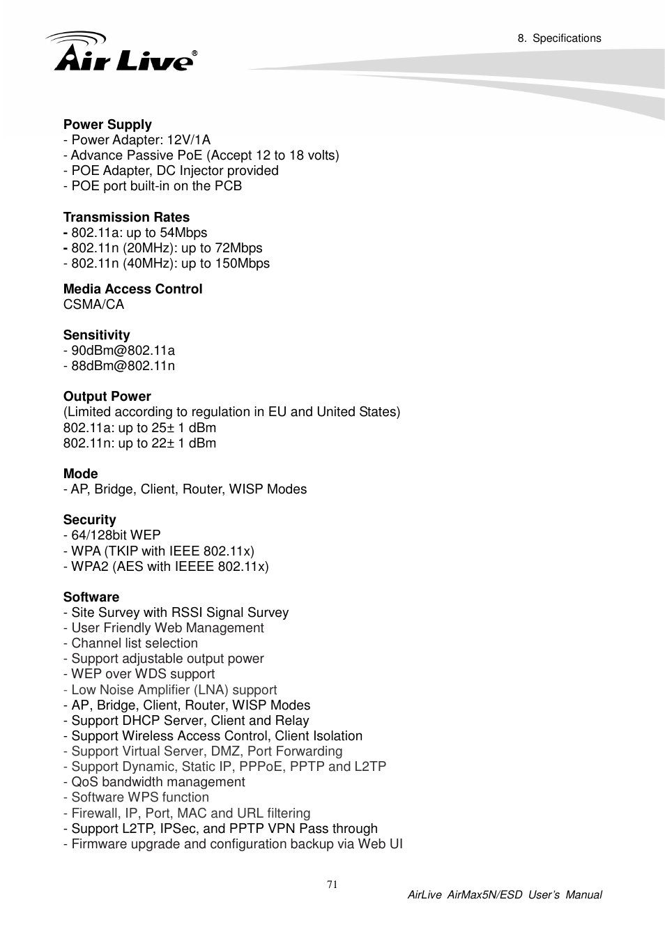 AirLive AirMax5N-ESD User Manual | Page 77 / 93