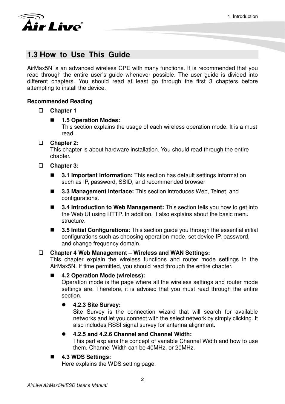 3 how to use this guide | AirLive AirMax5N-ESD User Manual | Page 8 / 93