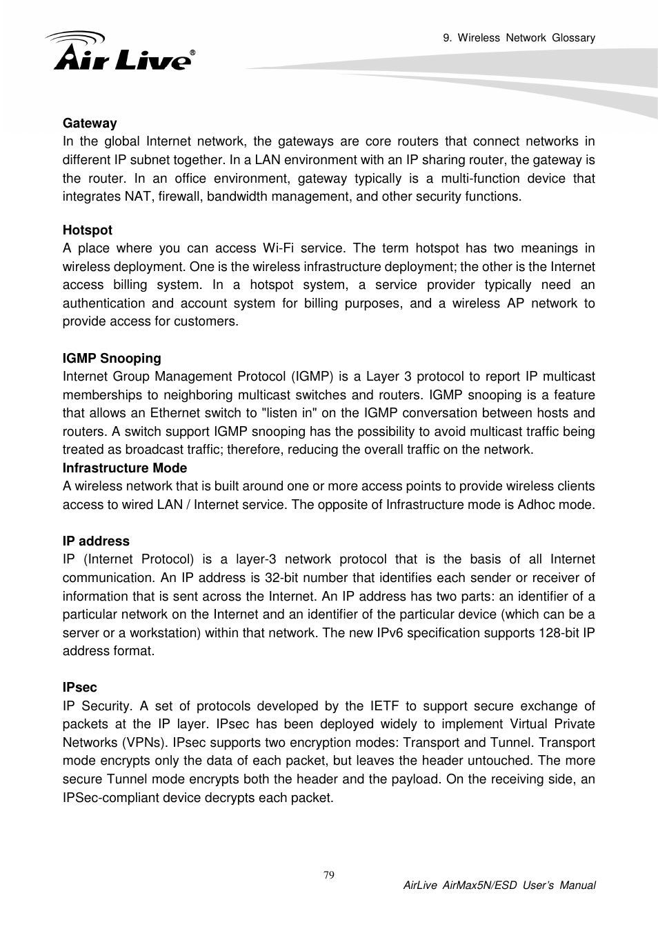 AirLive AirMax5N-ESD User Manual | Page 85 / 93