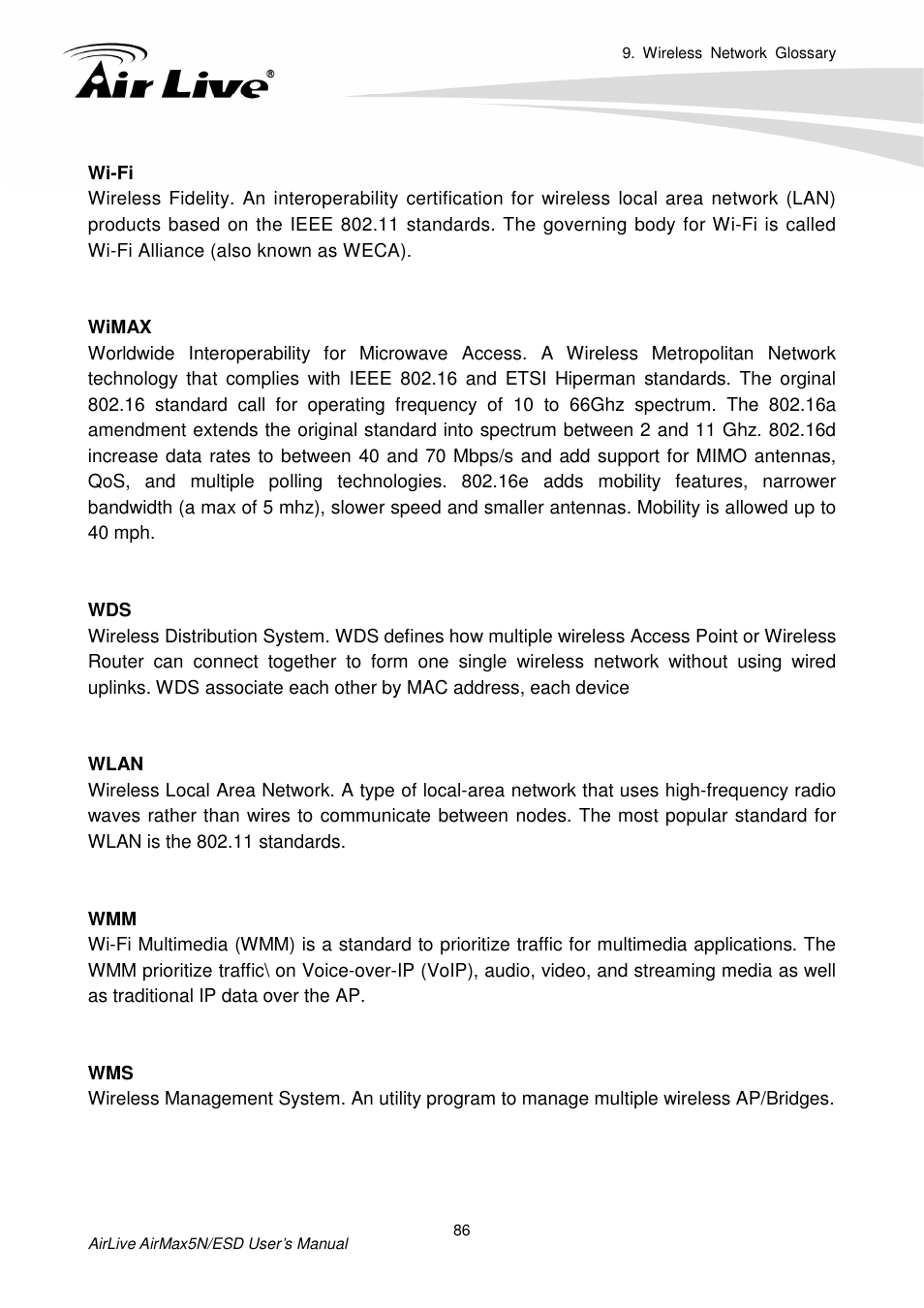 AirLive AirMax5N-ESD User Manual | Page 92 / 93