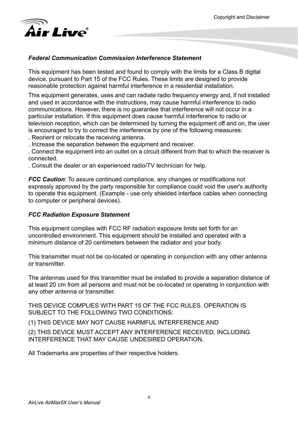 AirLive AirMax5X User Manual | Page 3 / 91