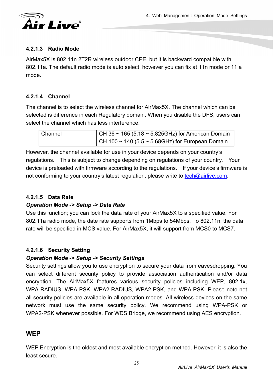 AirLive AirMax5X User Manual | Page 31 / 91