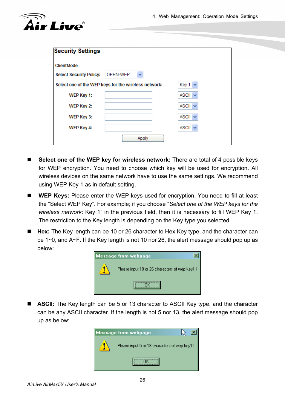 AirLive AirMax5X User Manual | Page 32 / 91