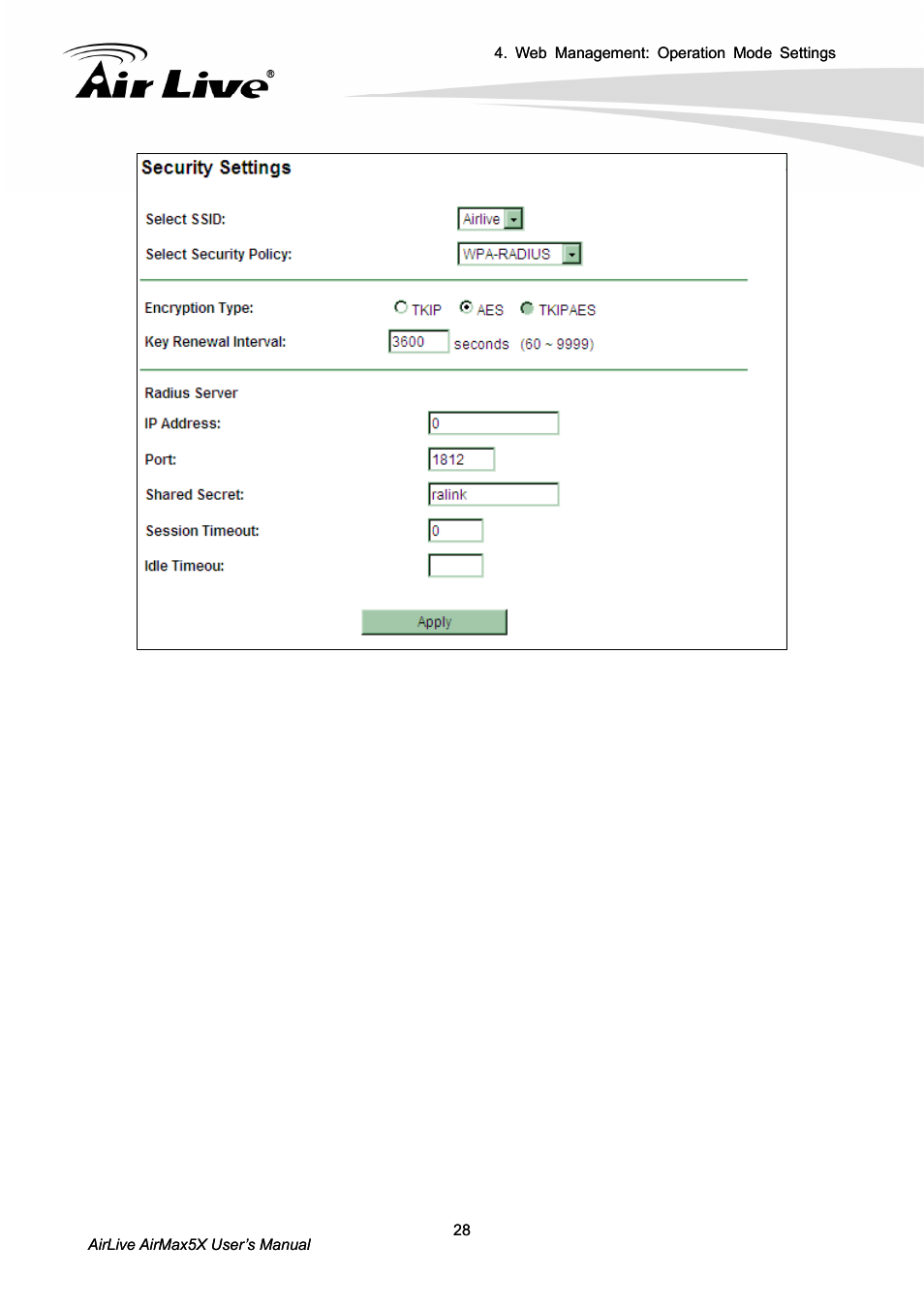 AirLive AirMax5X User Manual | Page 34 / 91