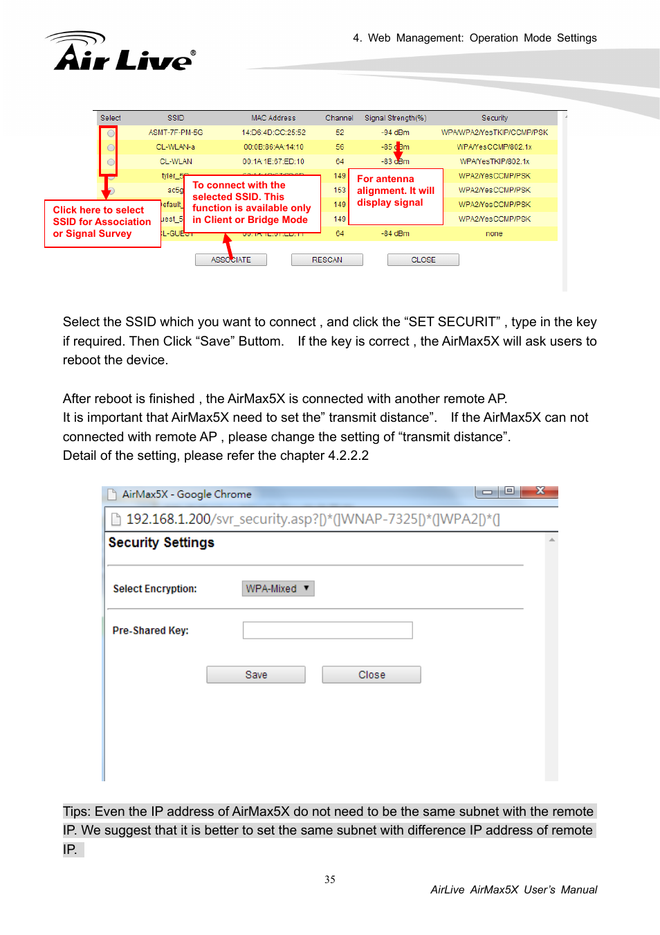 AirLive AirMax5X User Manual | Page 41 / 91